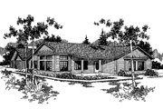Country Style House Plan - 3 Beds 2 Baths 1643 Sq/Ft Plan #60-701 