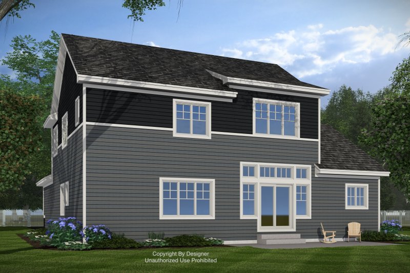 Home Plan - Exterior - Rear Elevation for Craftsman House Plan #51-1424 - 4 bed, 3.5 bath