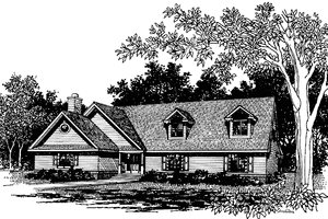 Dream House Plan - Ranch Exterior - Front Elevation Plan #1051-11