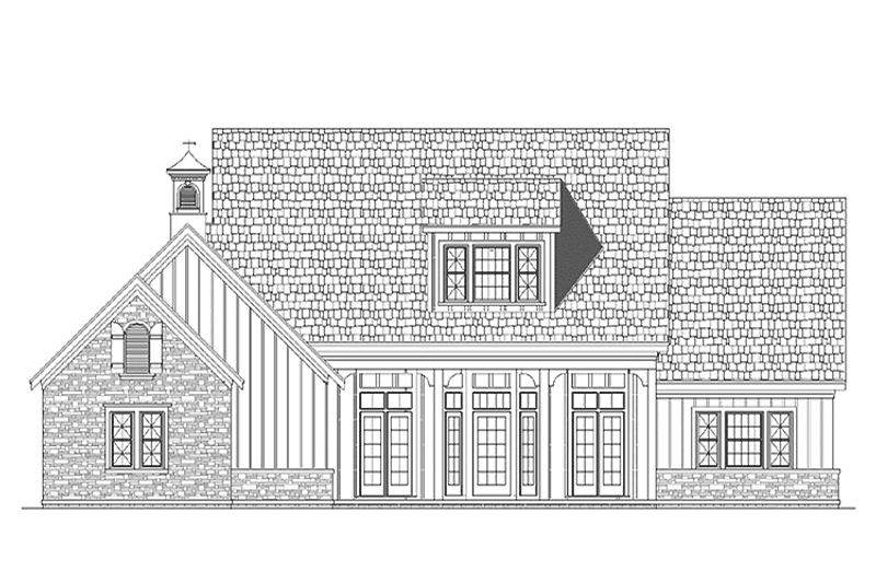 Home Plan - Country Exterior - Front Elevation Plan #45-509