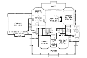 Country Floor Plan - Main Floor Plan #929-699