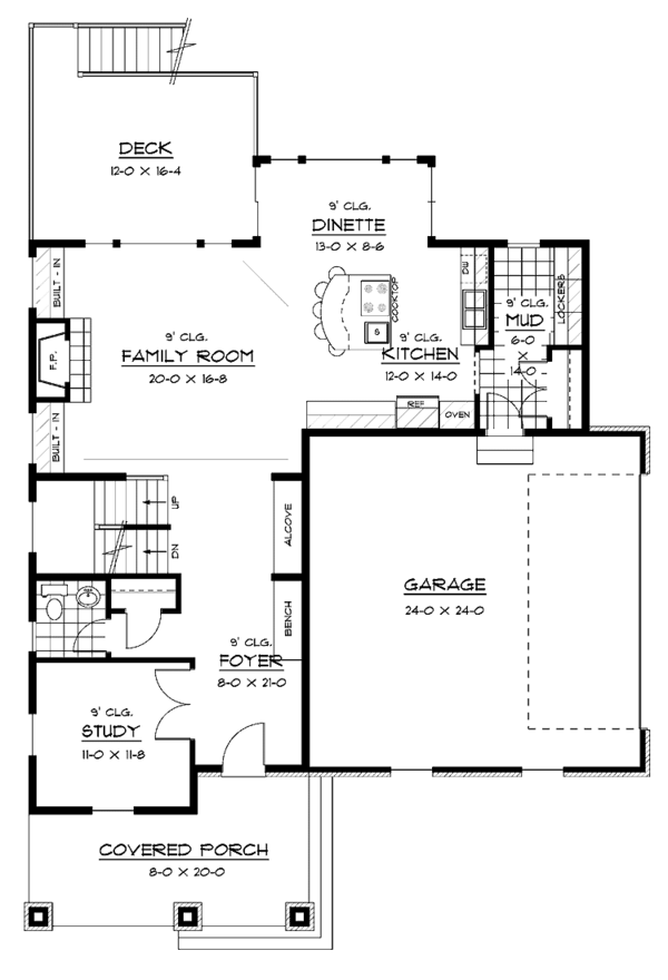 Home Plan - European Floor Plan - Main Floor Plan #51-626
