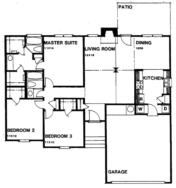 Dream House Plan - Ranch Floor Plan - Main Floor Plan #30-312