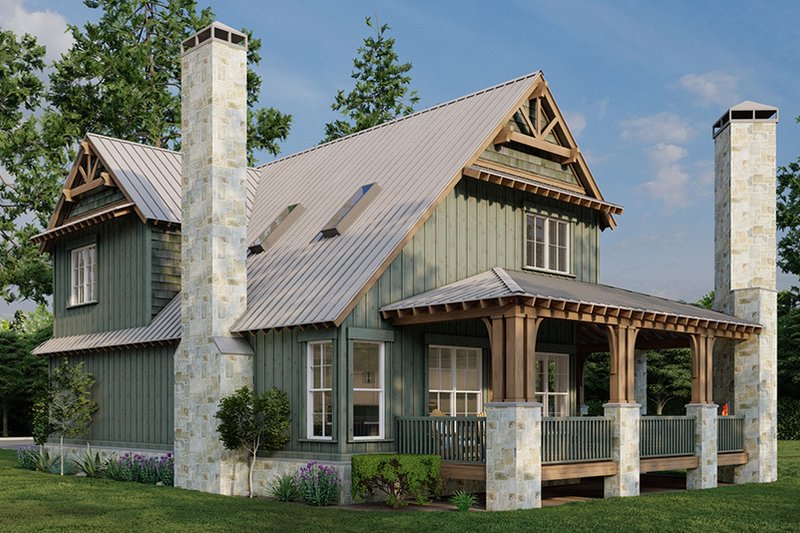 Dream House Plan - Exterior - Other Elevation 2 for Craftsman House Plan #17-3336 - 3 bed, 2 bath