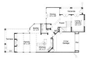 European Style House Plan - 4 Beds 3.5 Baths 3746 Sq/Ft Plan #411-459 
