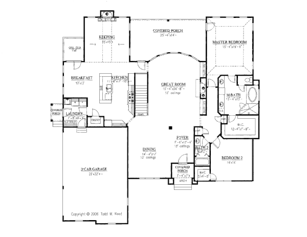 House Plan Design - European Floor Plan - Main Floor Plan #437-48