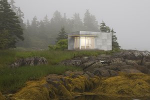 Exterior - Front Elevation 3 for Modern House Plan #497-61 - 1 bed, 1 bath