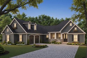 Architectural House Design - Exterior - Front Elevation for Craftsman House Plan #21-662 - 4 bed, 3 bath