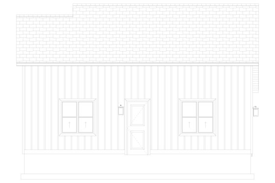 Exterior - Other Elevation 2 for Traditional House Plan #1060-277, 0 bath