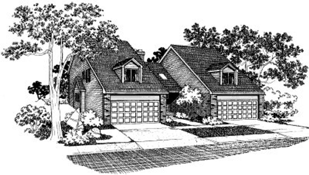 Exterior - Front Elevation 2 for Traditional House Plan #303-424 - 3 bed, 1.5 bath