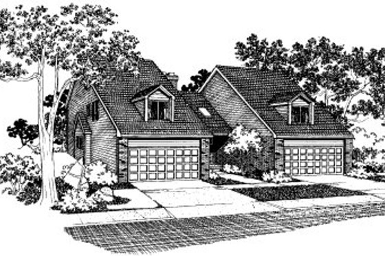 Exterior - Front Elevation for Traditional House Plan #303-424 - 3 bed, 1.5 bath