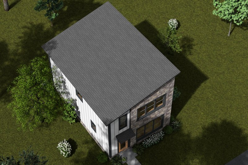 Dream House Plan - Exterior - Other Elevation 4 for Modern House Plan #513-2357 - 3 bed, 2.5 bath