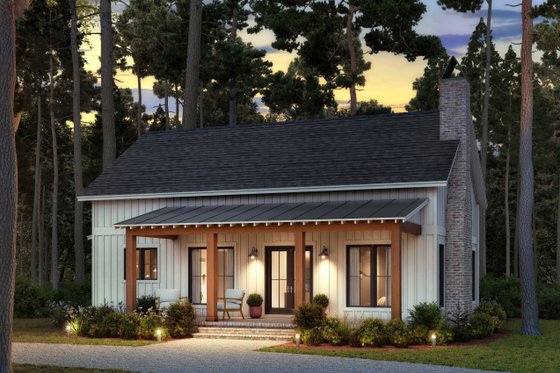Simple Farmhouse Plan with 1,320 Sq. Ft.