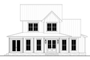 Exterior - Front Elevation 4 for Farmhouse House Plan #430-280 - 4 bed, 3 bath