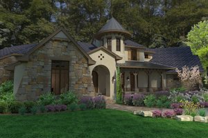 Exterior - Other Elevation for European House Plan #120-185 - 3 bed, 3.5 bath