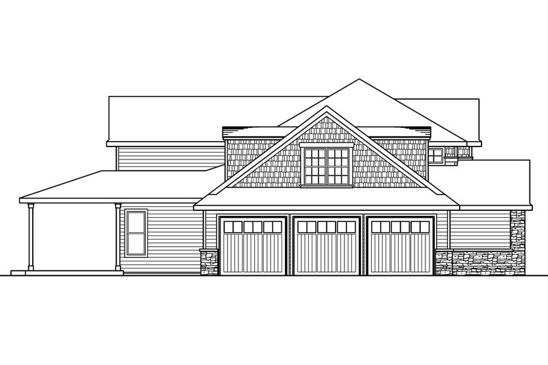 Home Plan - Exterior - Other Elevation for Traditional House Plan #124-685 - 4 bed, 3.5 bath