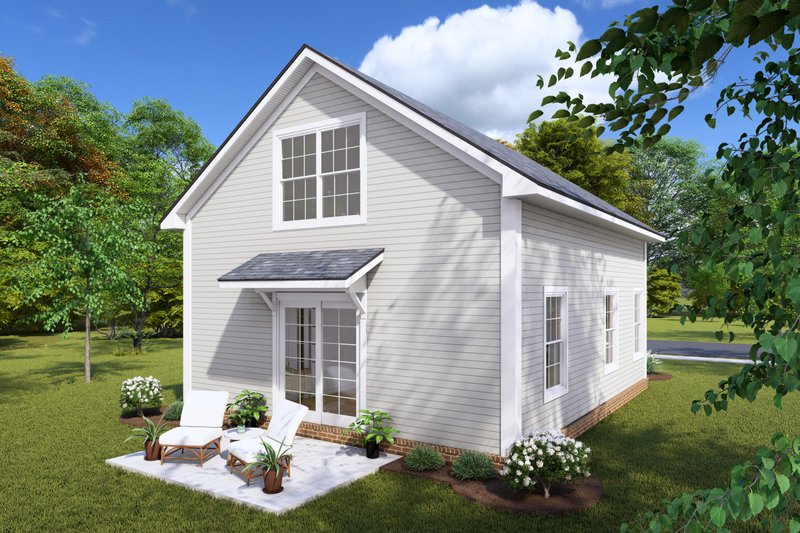 Cottage Style House Plan - 1 Beds 1 Baths 730 Sq/Ft Plan #513-2243 ...