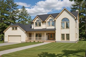 European Exterior - Front Elevation Plan #117-131