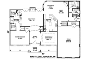 Southern Style House Plan - 4 Beds 3.5 Baths 3519 Sq/Ft Plan #81-1098 