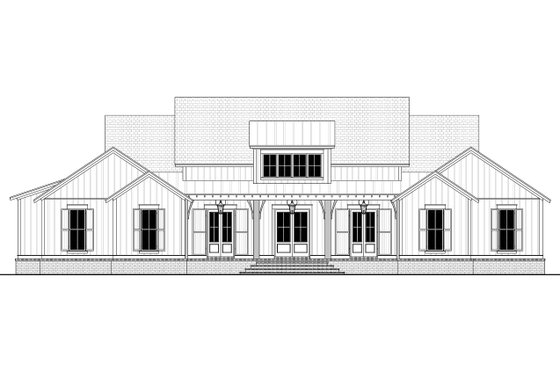 Exterior - Other Elevation for Farmhouse House Plan #430-197 - 4 bed, 3.5 bath