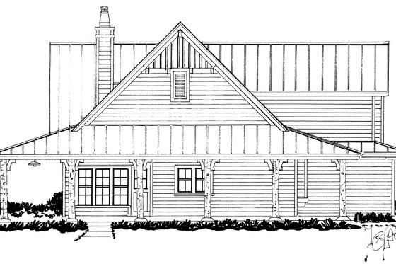 Exterior - Other Elevation for Barndominium House Plan #942-63 - 4 bed, 3 bath