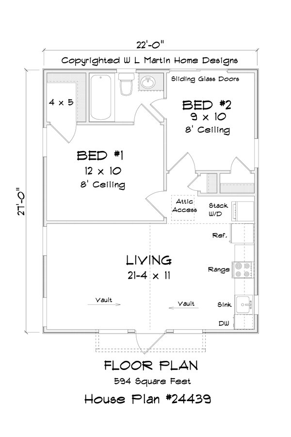 Cottage Floor Plan - Main Floor Plan #513-2232