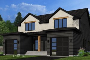 Modern Exterior - Front Elevation Plan #51-1314