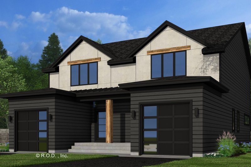 Modern Style House Plan - 2 Beds 2.5 Baths 3004 Sq/Ft Plan #51-1314