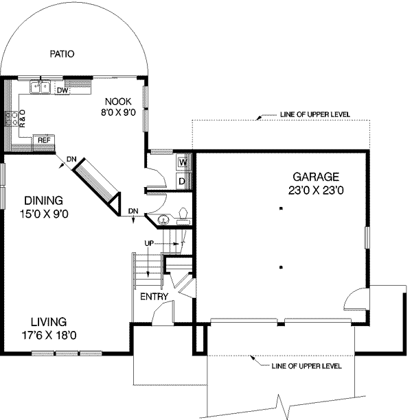 Traditional Floor Plan - Main Floor Plan #60-301