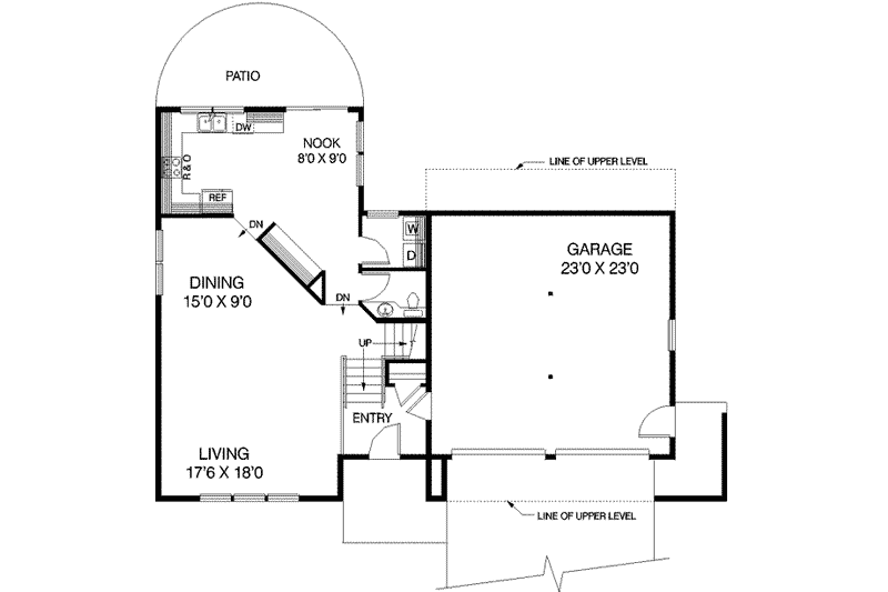 House Plan Design - Floor Plan - Main Floor for Traditional House Plan #60-301 - 3 bed, 0 bath