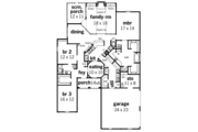 Mediterranean Style House Plan - 3 Beds 2 Baths 2111 Sq/Ft Plan #45-141 