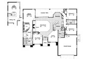 Mediterranean Style House Plan - 3 Beds 2 Baths 2125 Sq/Ft Plan #417-197 