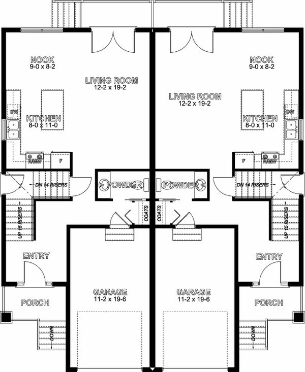 Craftsman Floor Plan - Main Floor Plan #126-197