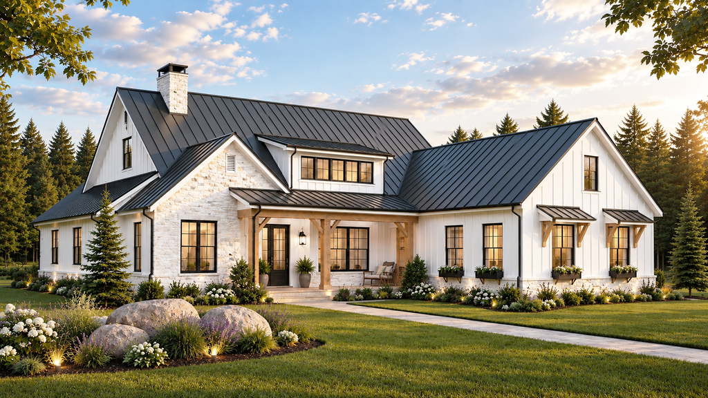 Exterior - Front Elevation 4 for Farmhouse House Plan #928-355 - 4 bed, 3 bath