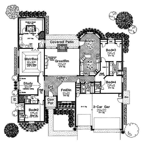 Dream House Plan - Country Floor Plan - Main Floor Plan #310-1156