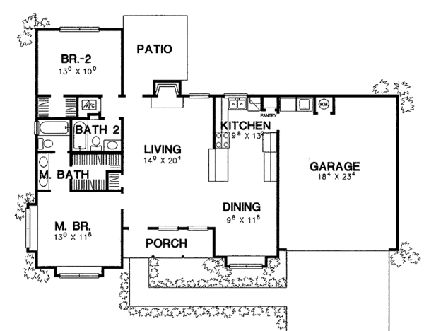 Home Plan - Country Floor Plan - Main Floor Plan #472-285