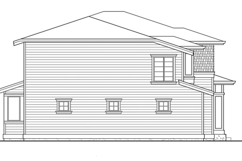 Home Plan - Exterior - Other Elevation for Prairie House Plan #132-382 - 4 bed, 2.5 bath