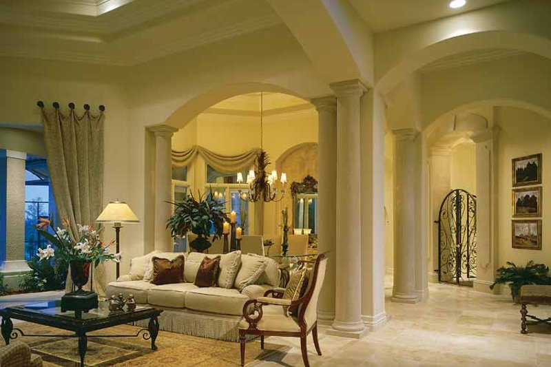 Dream House Plan - Interior - Family Room for Mediterranean House Plan #930-188 - 3 bed, 3.5 bath