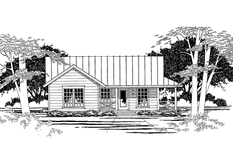House Blueprint - Country Exterior - Front Elevation Plan #472-284