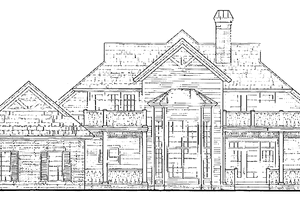 Exterior - Rear Elevation for Victorian House Plan #930-224 - 3 bed, 2.5 bath