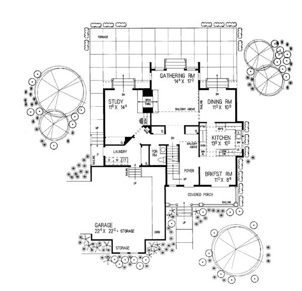 House Blueprint - Victorian Floor Plan - Main Floor Plan #72-893