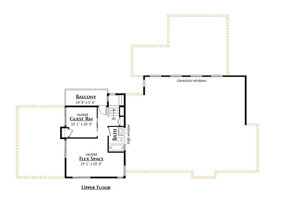 Home Plan - Modern Floor Plan - Upper Floor Plan #1099-12