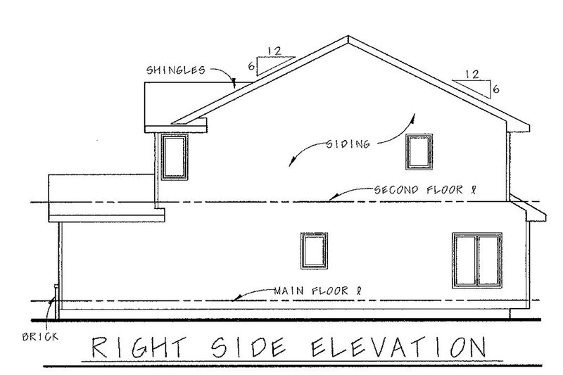 Dream House Plan - Exterior - Front Elevation 5 for Traditional House Plan #20-2064 - 3 bed, 2.5 bath