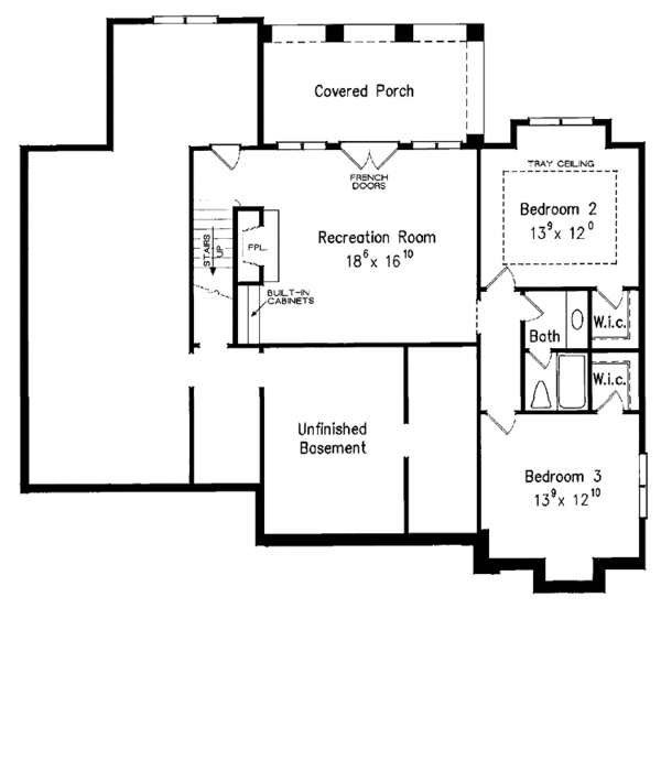 Home Plan - Craftsman Floor Plan - Lower Floor Plan #927-917