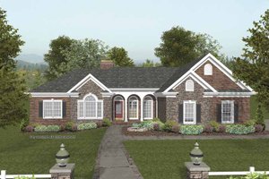 Craftsman Exterior - Front Elevation Plan #56-682