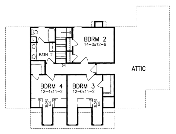 Home Plan - Country Floor Plan - Upper Floor Plan #952-222
