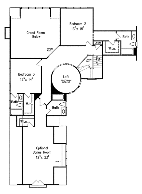 Home Plan - Country Floor Plan - Upper Floor Plan #927-439