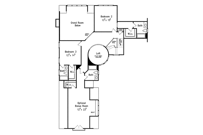 Home Plan - Floor Plan - Upper Floor for Country House Plan #927-439 - 3 bed, 3.5 bath