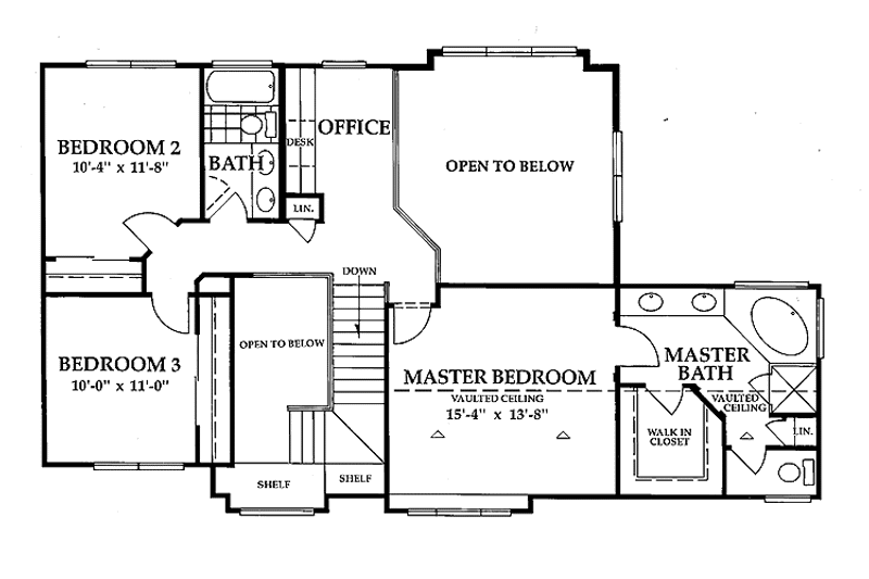 Dream House Plan - Floor Plan - Upper Floor for Traditional House Plan #942-5 - 3 bed, 3.5 bath