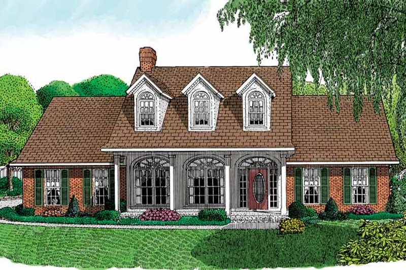 Architectural House Design - Victorian Exterior - Front Elevation Plan #11-242